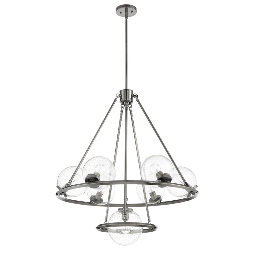 GALAXII 7-LT CHANDELIER WITH CLEAR SEED
