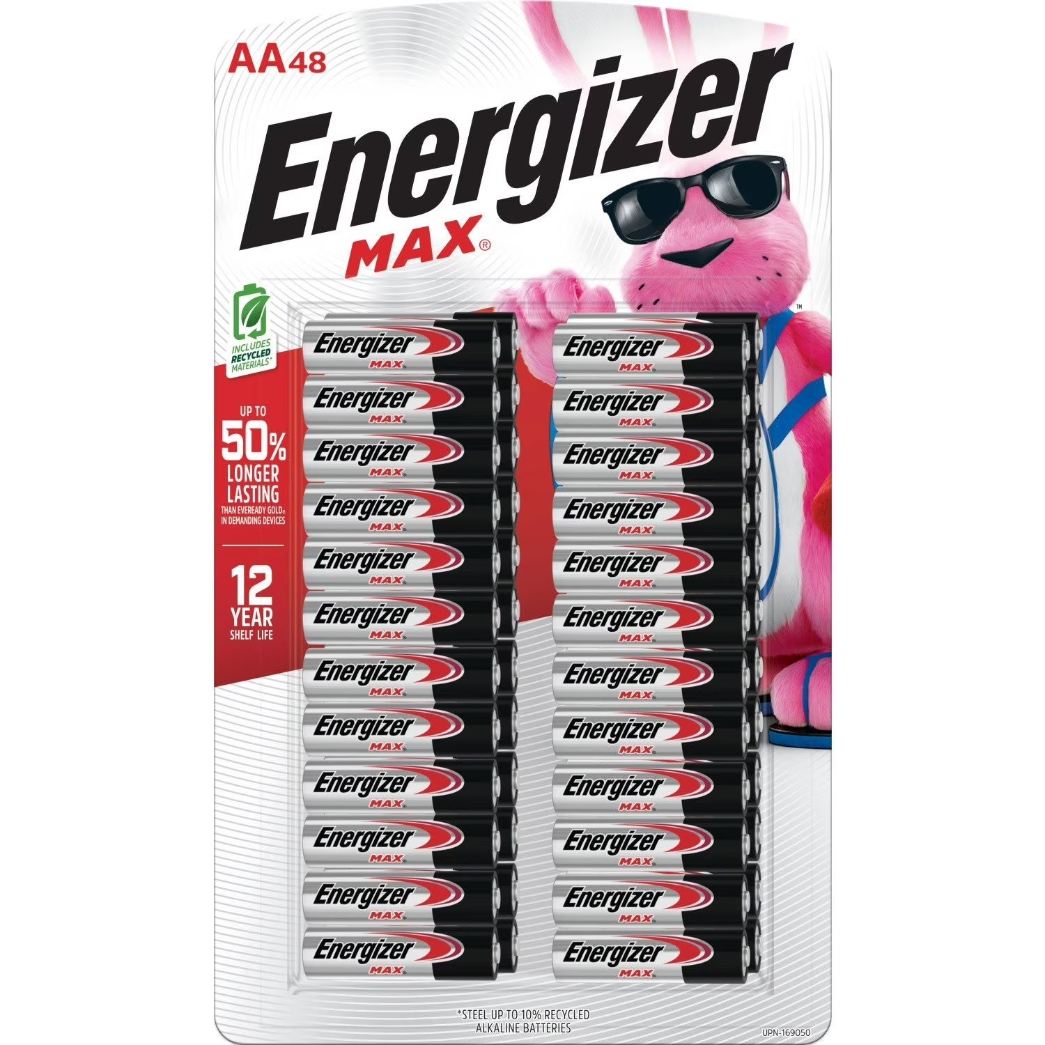 ENERGIZER MAX AA Batteries (2x 24 pk) 48