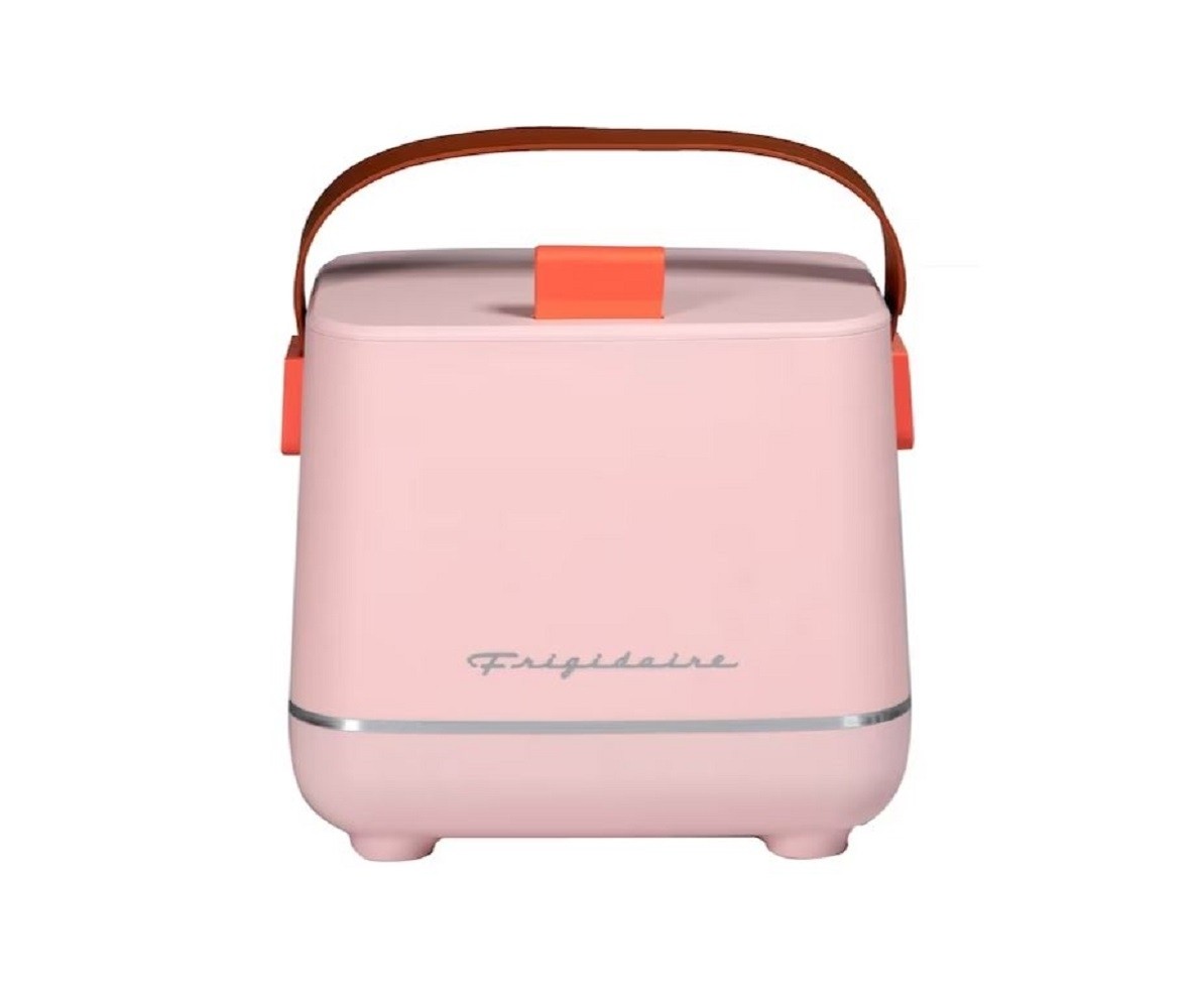 Frigidaire 6-Can Retro Top-Opening Portable Beverage Mini Fridge/Cooler EFMIS308-PINK