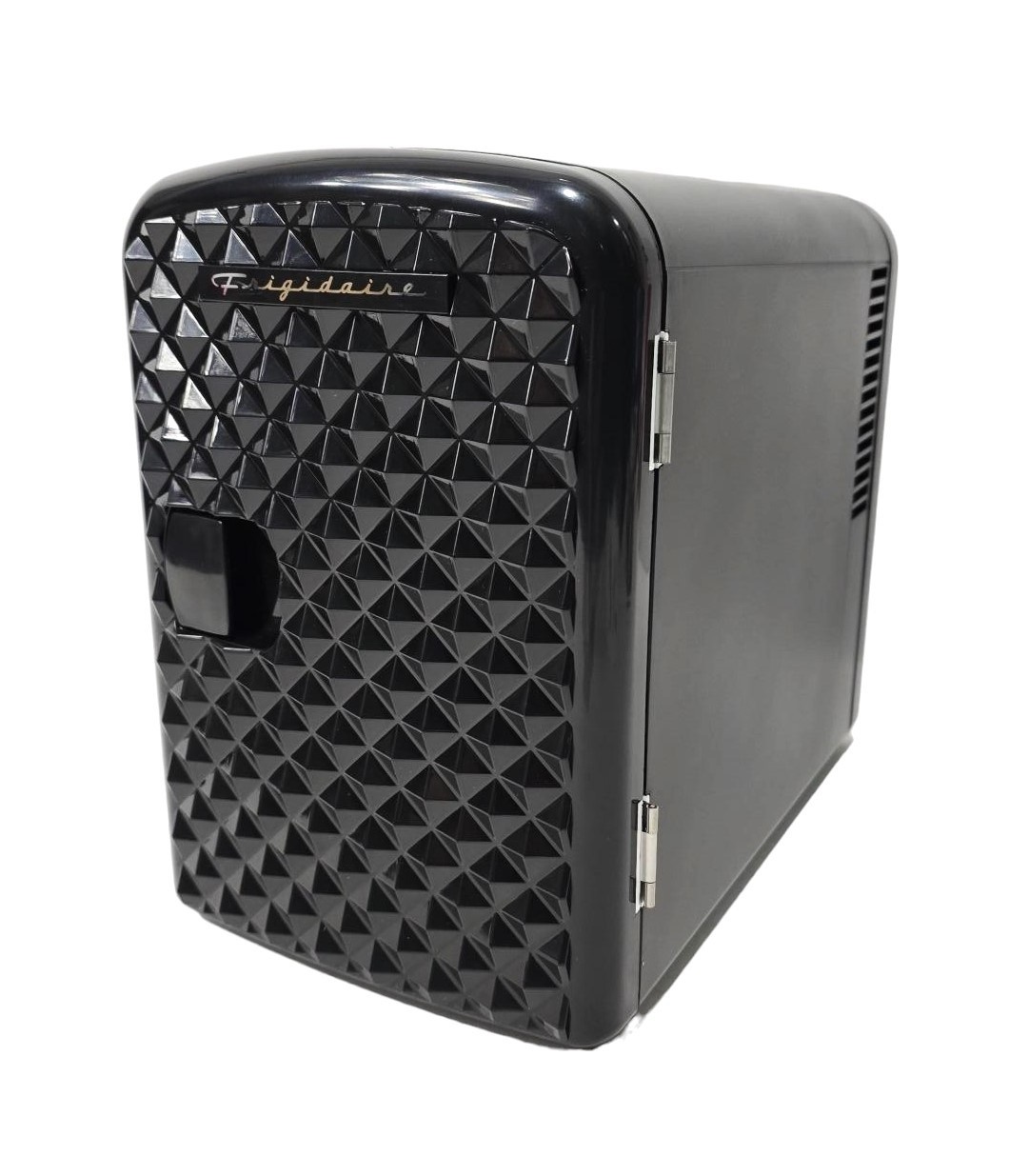 Frigidaire 9-Can Mini Retro Beverage Fridge Diamond Door EFMIS222-Black