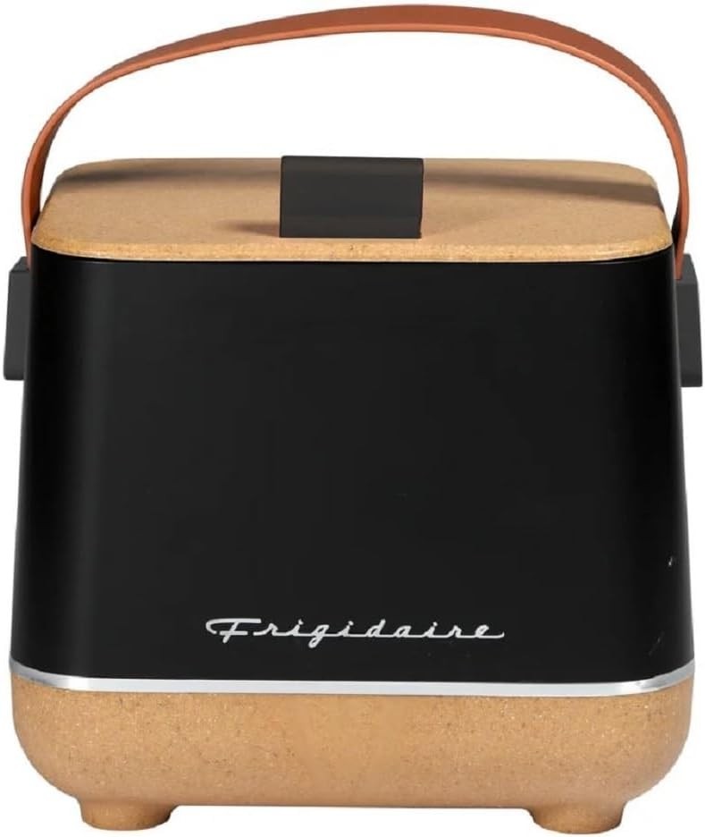 Frigidaire EFMIS310 Portable Top Opening Lid 6-Can/4-Liter Mini Fridge Cooler, EFMIS310, Black