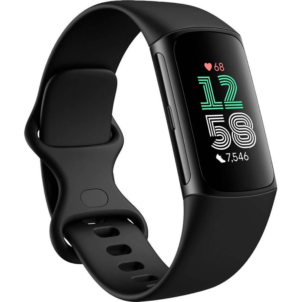 FITBIT CHARGE 6 BLACK PLUS SM WHT BAND