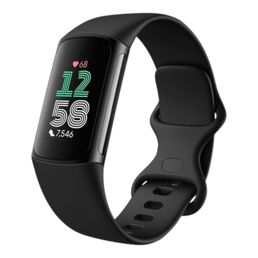 FITBIT CHARGE 6 BLACK PLUS SM WHT BAND