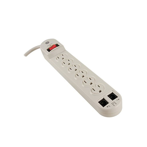 GE 14615 3-Ft 6-Outlet Surge Protector 