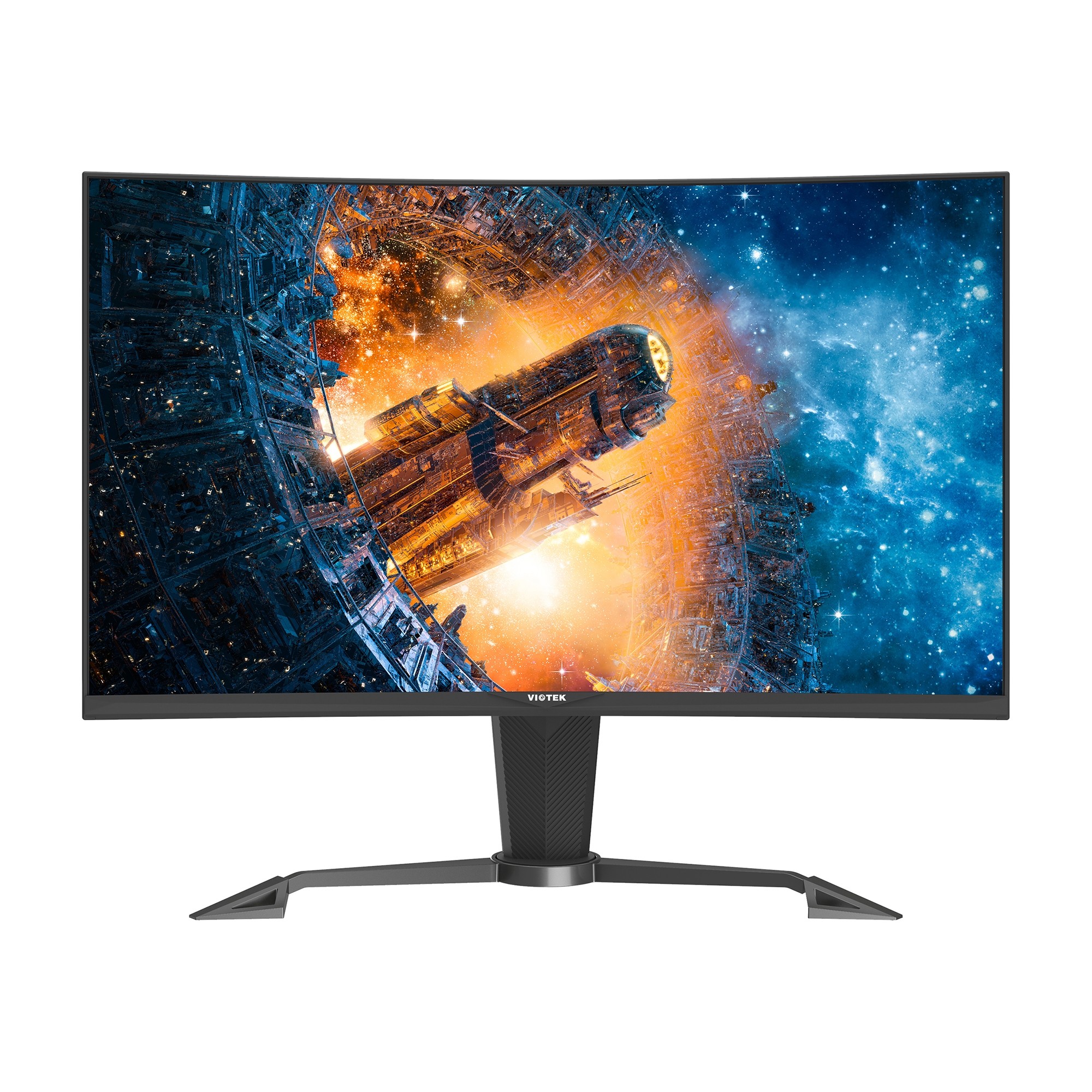 Viotek 32" LED Curved Monitor 2560x1440p 144HZ 4MS AMD FreeSync & FPS/RTS HDMI DVI DP 3.5mm - GN32DA