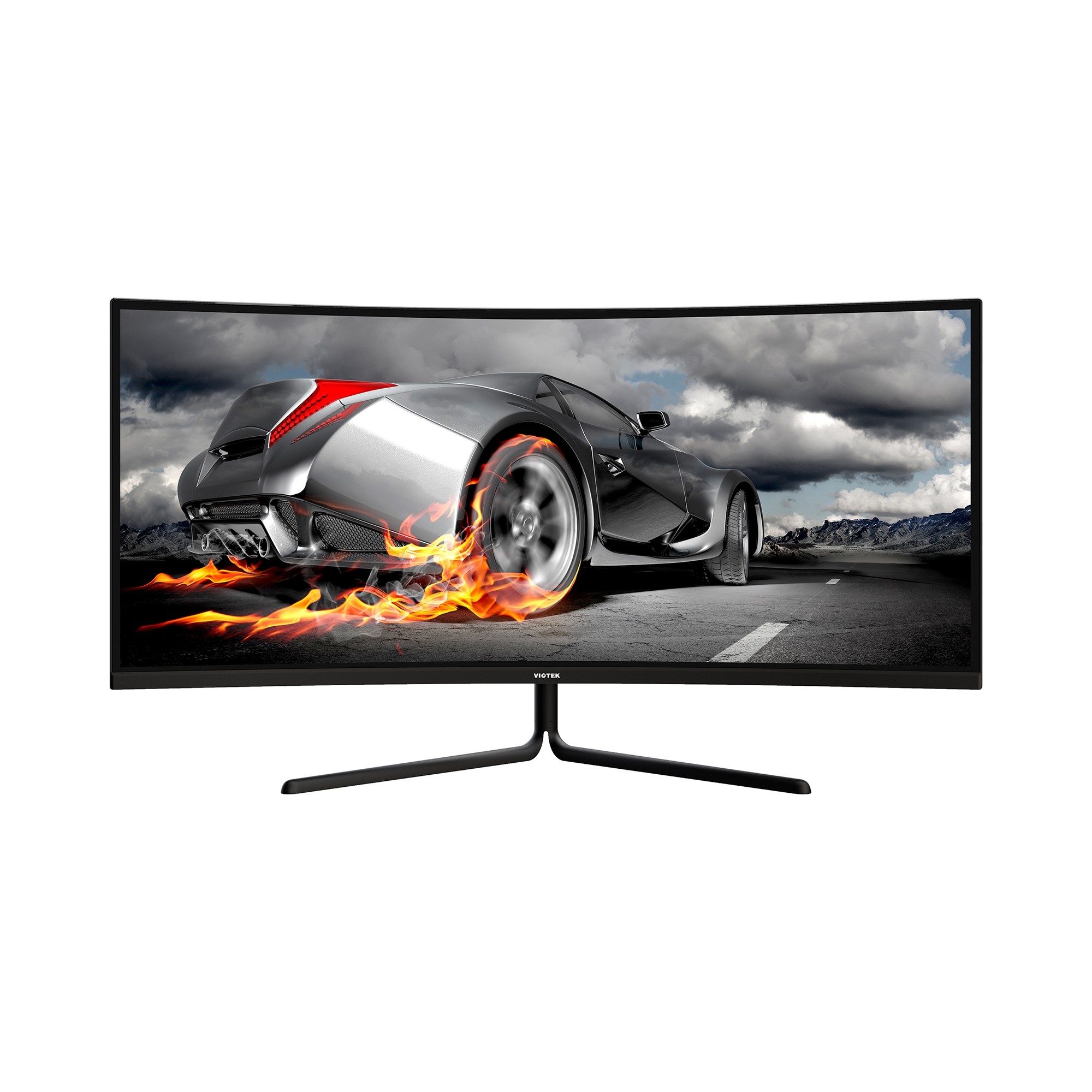 Viotek 34" LED Curved 3440 x 1440 Monitor GN34CB 100HZ 1140P 21:9 FreeSync FTS/RTS VESA (Black) - GN34CB