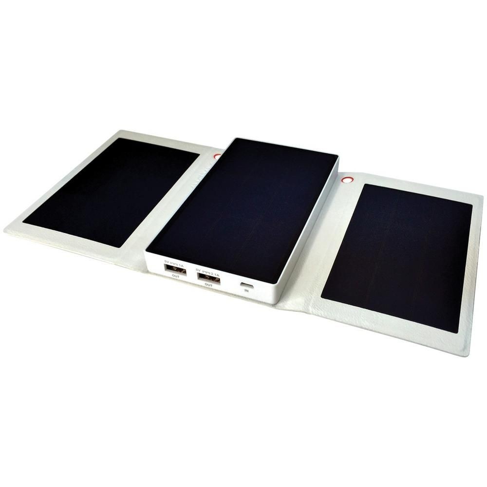 Helios 5000mah Solar Power Bank White