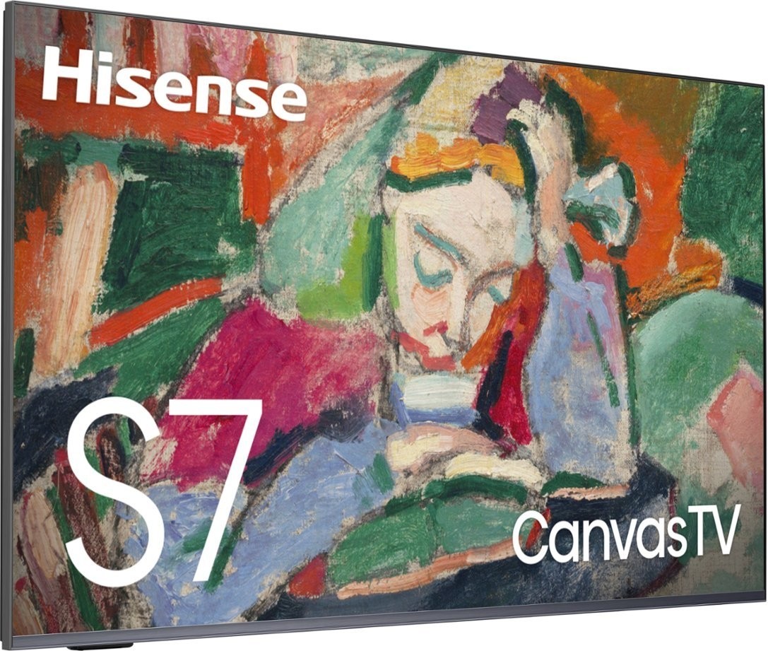  Hisense 65-Inch Class QLED 4K S7N CanvasTV Series Dolby Vision HDR Google Smart TV 65S7N
