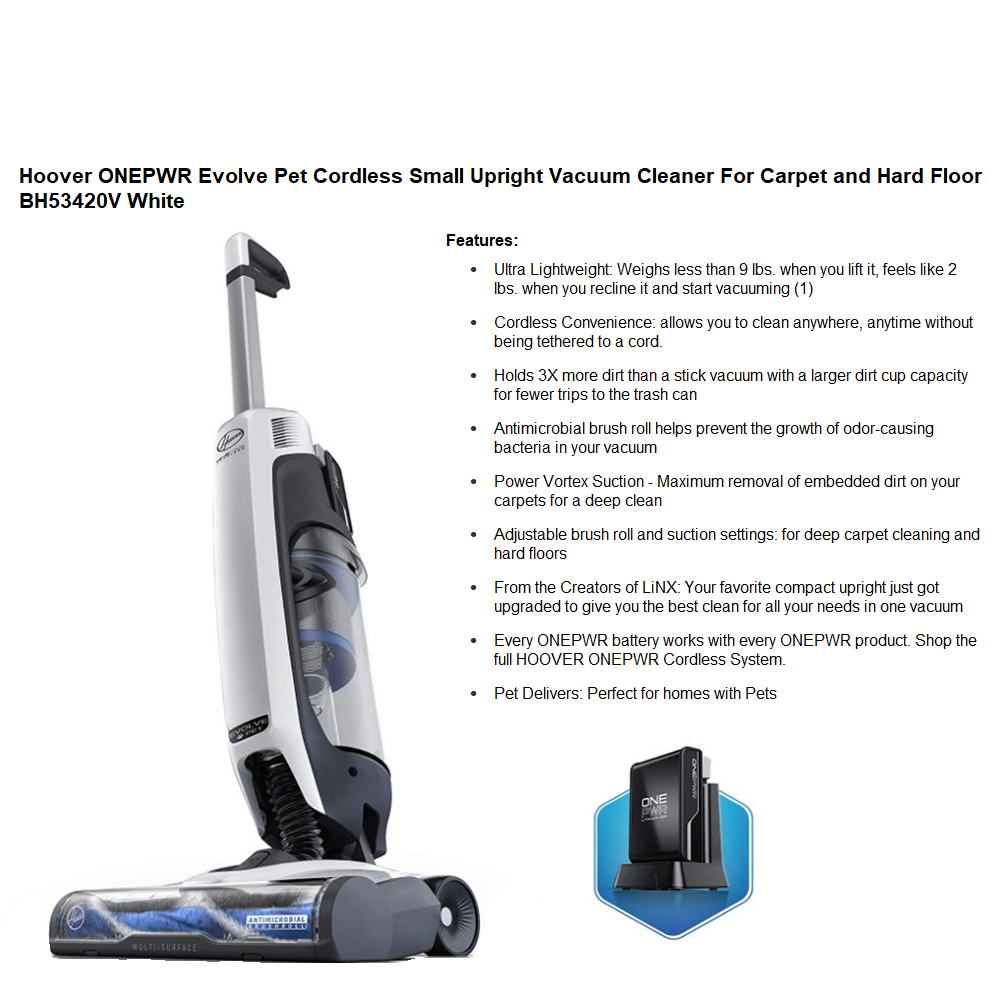 Hoover ONEPWR Evolve Cordless