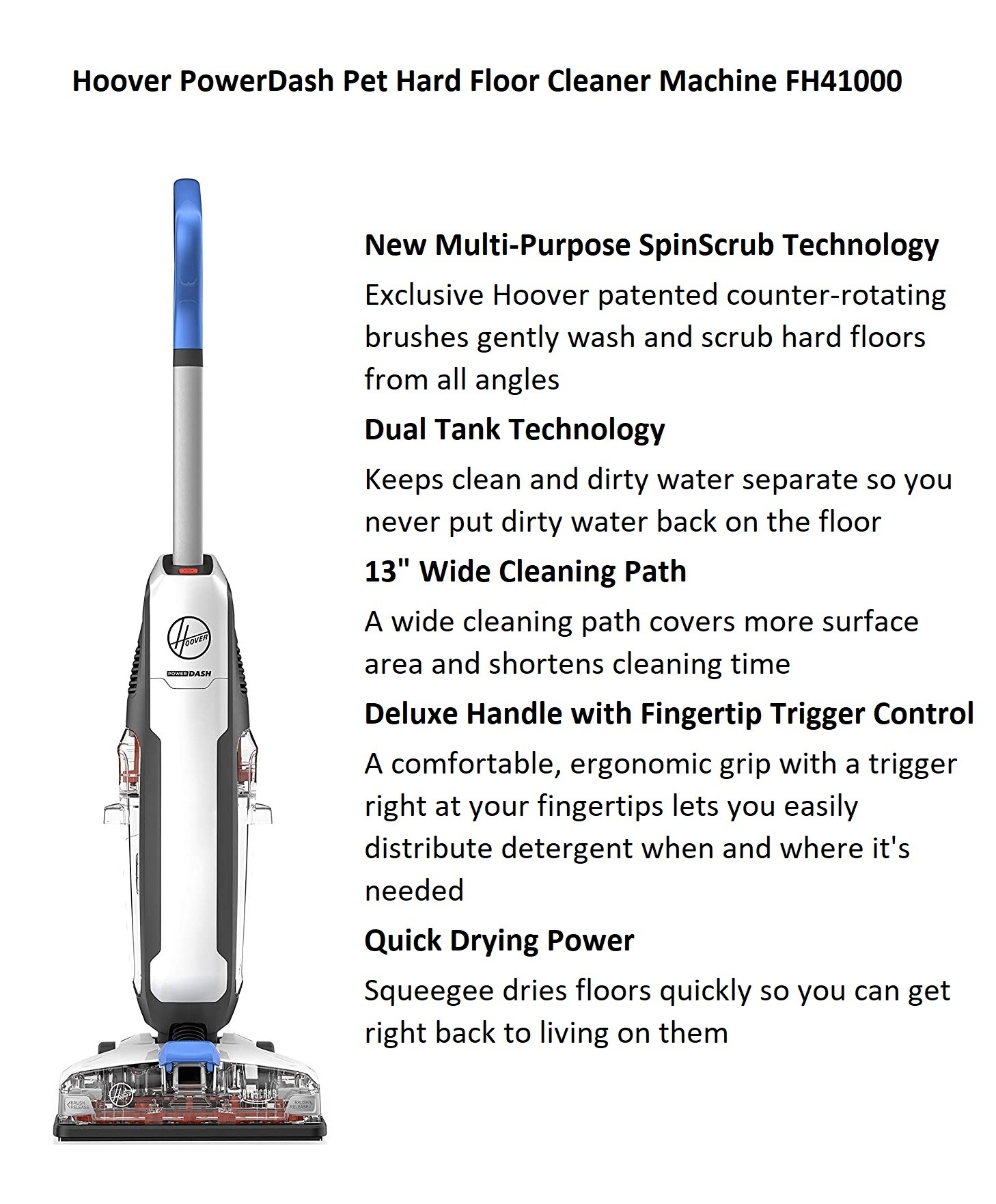 Hoover PowerDash Pet Hard Floor