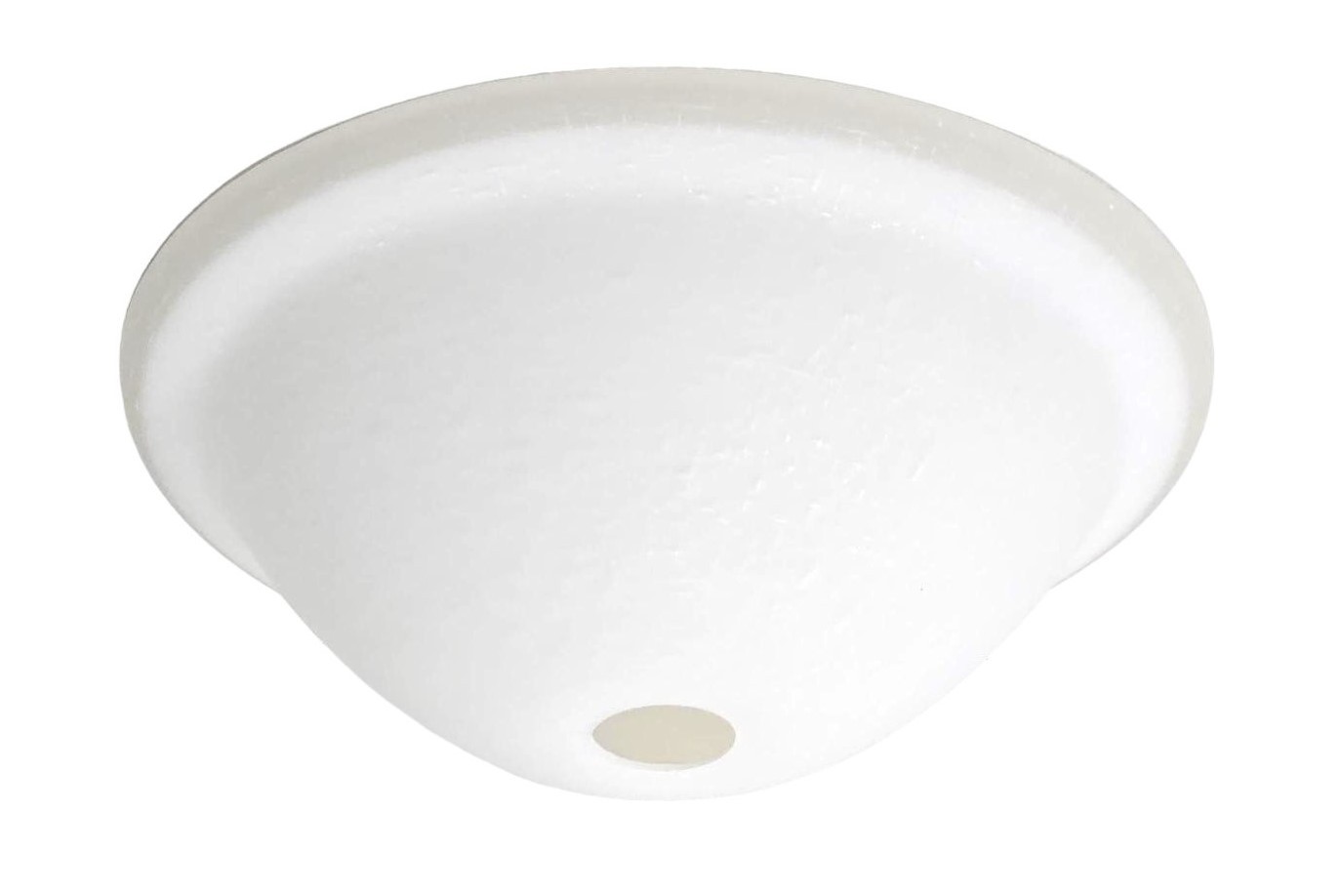 Luminance White Linen Light Fixture Glass & Fitter only 12-1/2" W by 4-1/2" H - LK77