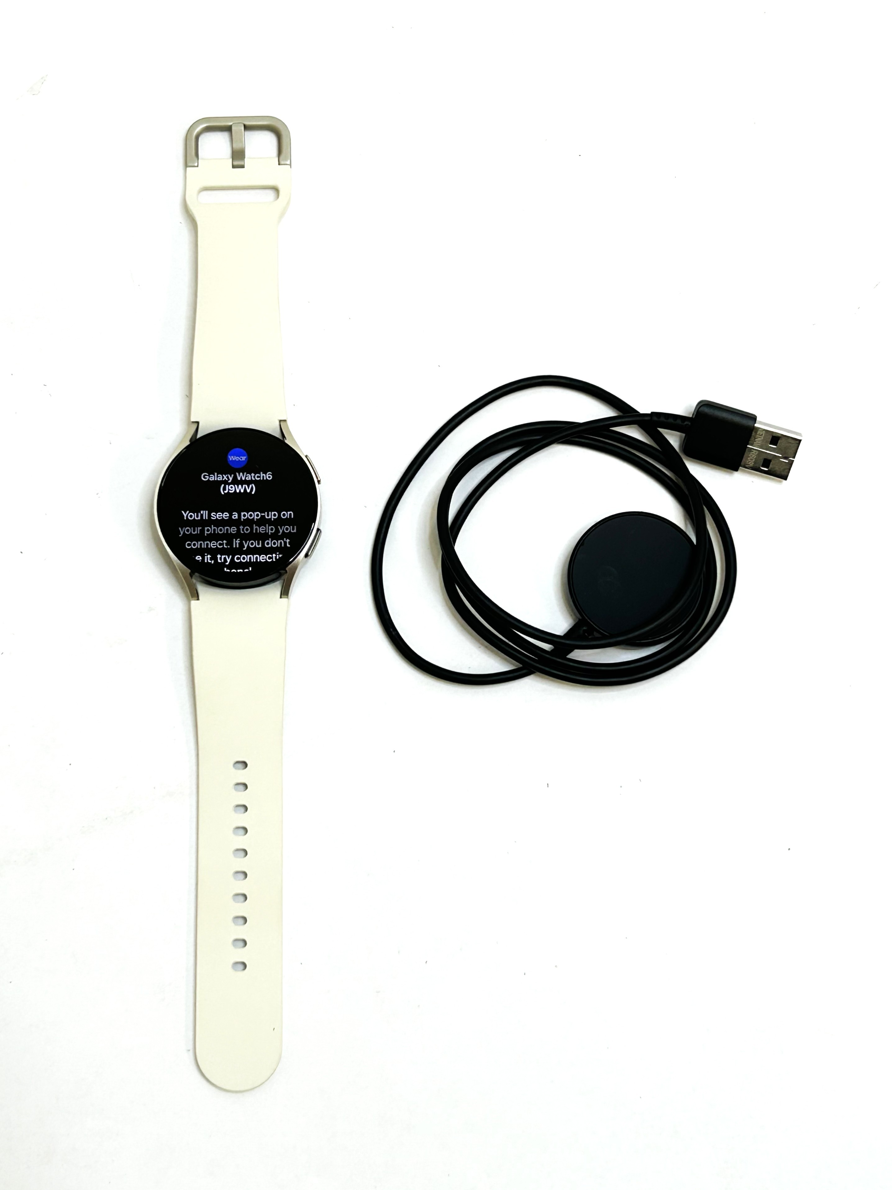 Samsung Galaxy Watch6 Aluminum Smartwatch 40mm BT Cream SM-R930NZEAXAA