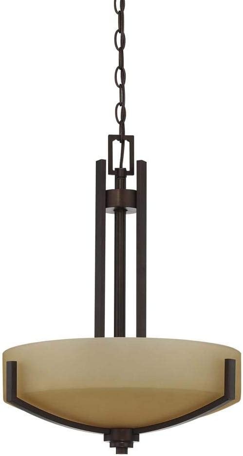 Sunset 3-Light 100W MB Hadley Bowl Pendant Provincial Bronze - F22103-64