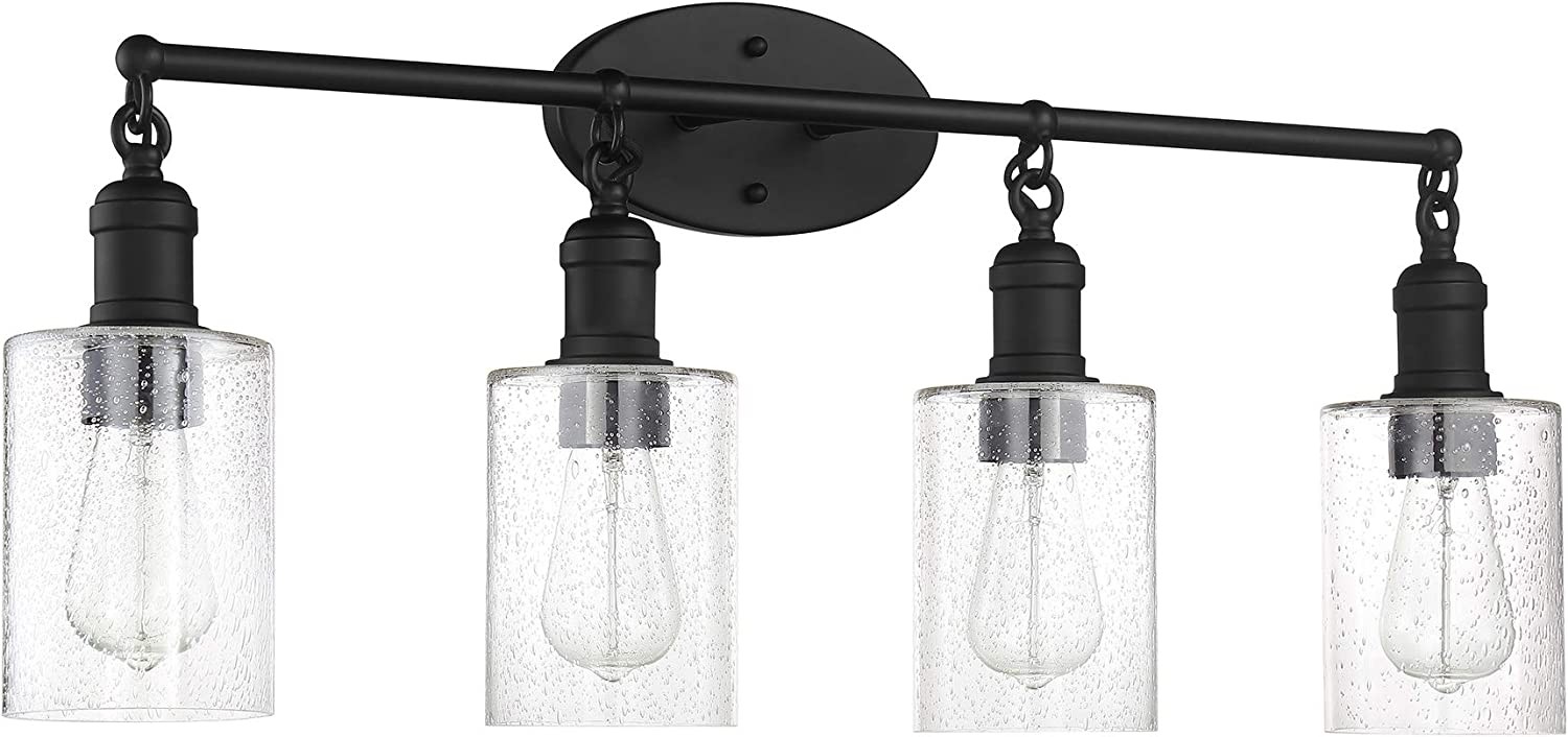 4 LT 100W MB CLYDE VANITY WITH CLR SEEDY