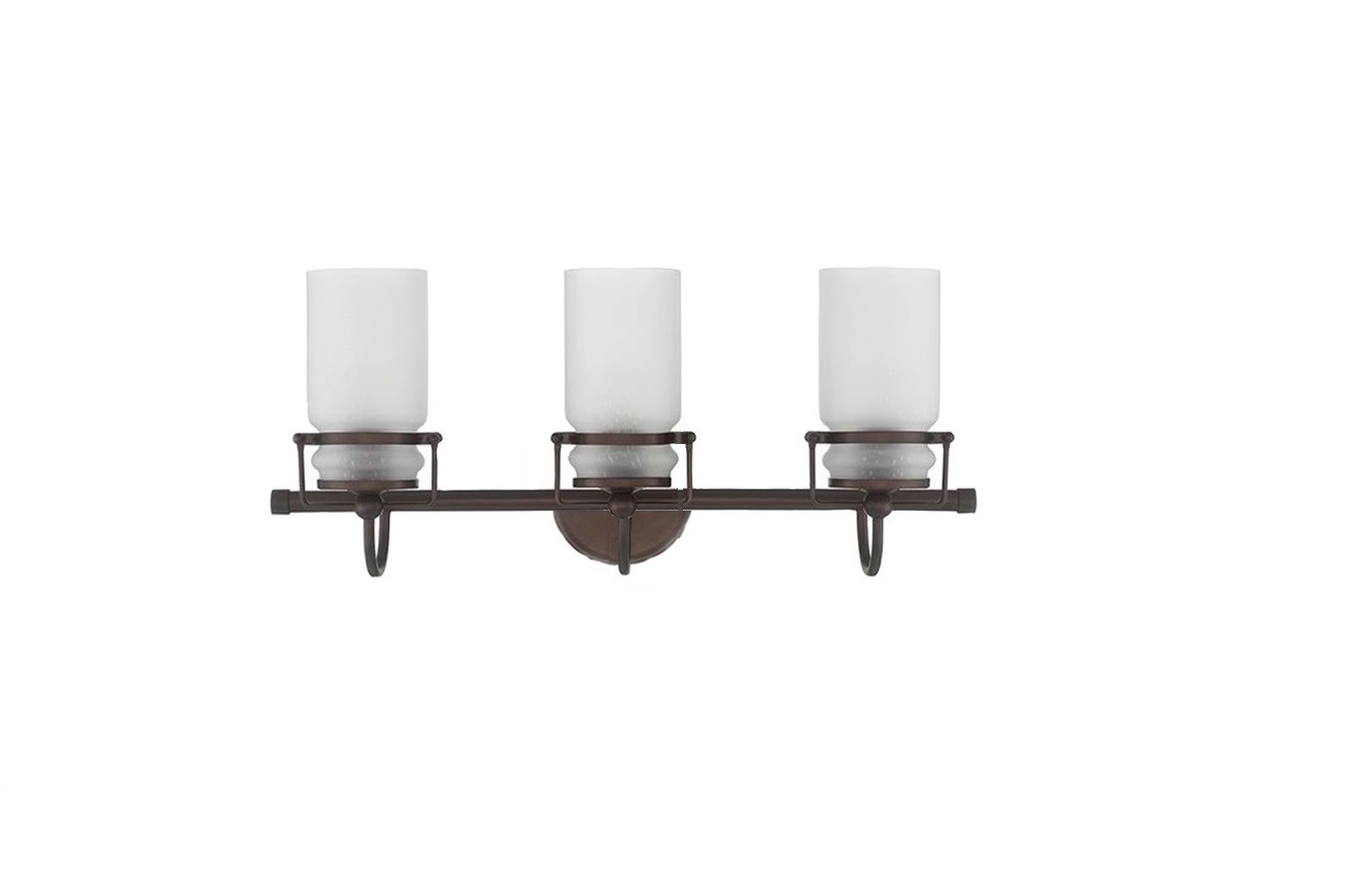 Sunset Qairo 3-Light MB Vanity 100W Frosted Seeded Provincial Bronze - F25103-64
