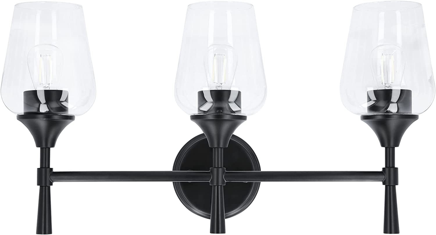 Sunset Stella 3-Light Bathroom Vanity 100W Light Black F27013-31
