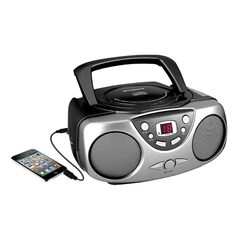 Sylvania SRCD243M-BLACK CD Radio Boombox