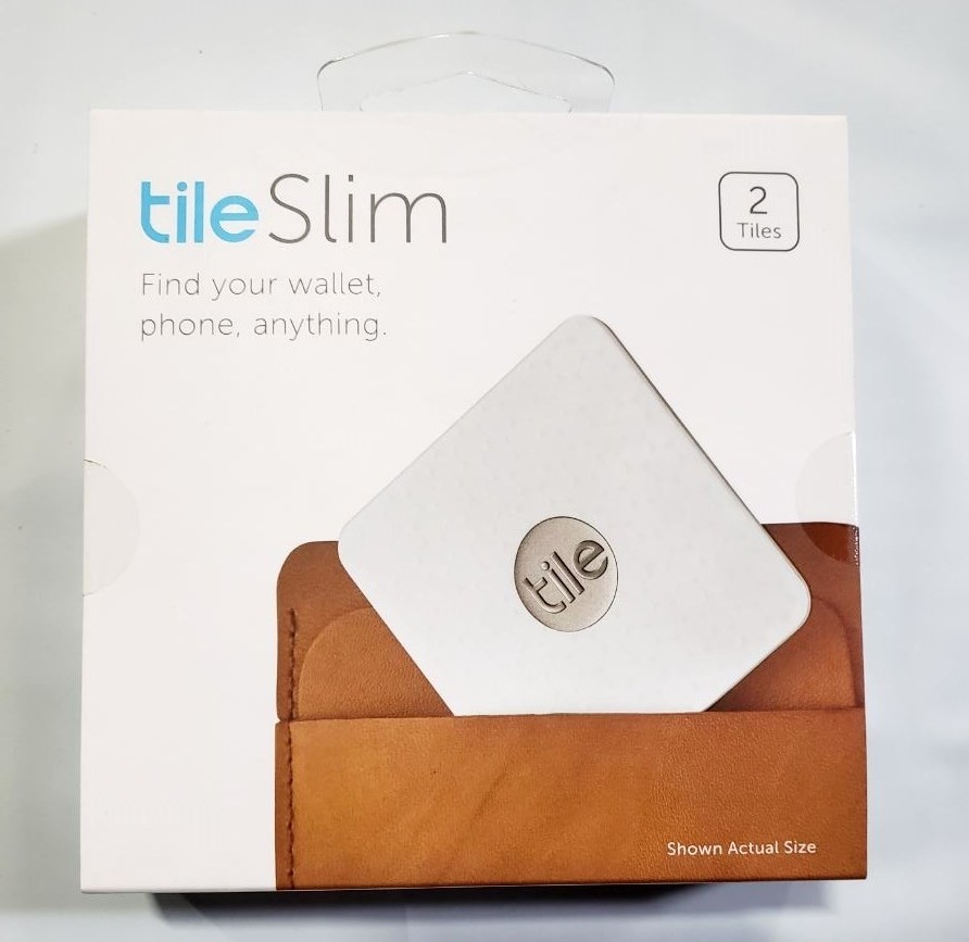 Tile Slim item tracker 2 pack White