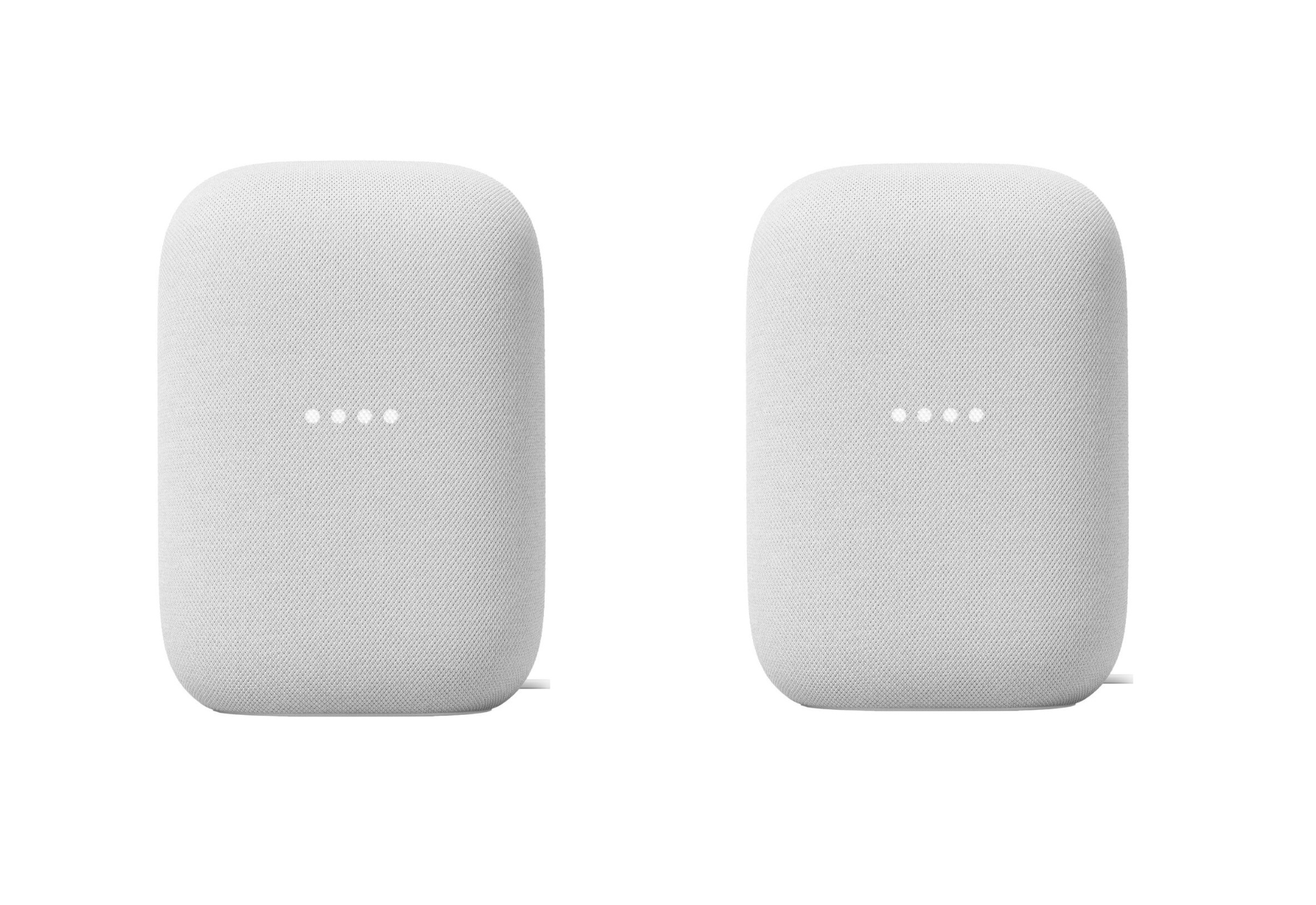 Google Audio Bluetooth Speaker Wireless Music Streaming - Chalk GA01420-US (2-pack)