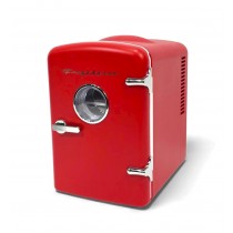 6 CAN MINI FRIDGE Red CIRCLE Window V2