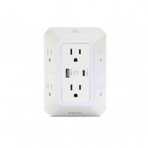 IHOME 6AC WALL TAP WITH LED