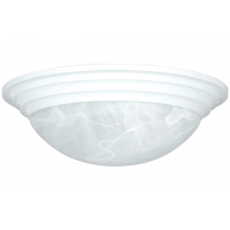 14-3/8IN TWIST-ON FAUX ALBTR WH