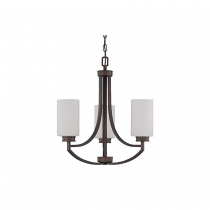 3LT 100W MB DALTON CHANDELIER PR BRONZE