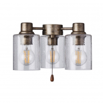 RYE DAMP LIGHT FIXTURE IN VINTAGE STEEL