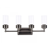 ESQUIRE 4LT VANITY WITH CLEAR GLASS MB