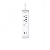 iHome Power Strip with USB and Cord - Wh