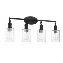4 LT 100W MB CLYDE VANITY WITH CLR SEEDY