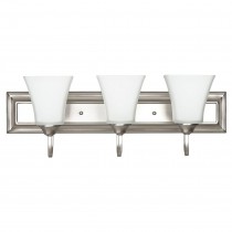 3LT-100W MB SCONCE FRSTD SQUARE MILK GLS