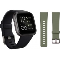 FITBIT VERSA 2 BLACK W/ BONUS BAND