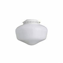 1-13W CFL 8-1/8 SCHOOLHOUSE GLS FAN LT