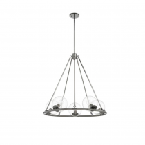GALAXII 5-LT CHANDELIER WITH CLEAR SEEDE
