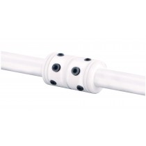 CFDCSW - DOWNROD COUPLER IN SATIN WHITE