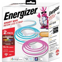 Energizer Connect Smart 10ft Neon Multi-Colored or White Plug-In LED Strip 2pk