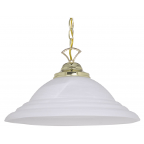 16IN 1LT FAUX ALBTR PENDANT PB