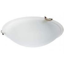 9-3/4IN 13W LED FLUSH MOUNT ALB GL SN