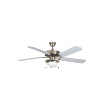 Concord Heritage Home 52" Satin Nickel Indoor Ceiling Fan Light Kit (5-Blade) 52HEF5SN-MB-LED