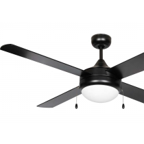 Centurion 52in 4-Blade Ceiling Fan Black