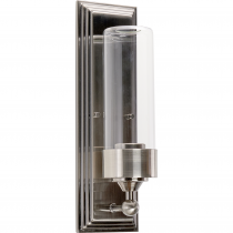 ESQUIRE 1LT WALL SCONCE WITH CLEAR GLASS