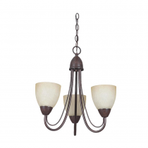 TEMPEST 3 LIGHT GU-24 CHANDELIER