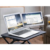 SideTrak Slide Portable Monitor for Laptop 12.5" FHD 1080P IPS Attachable Laptop Screen, Efficient USB Power, Compatible with Mac & Chrome 13" -17" Laptops, ST12BL