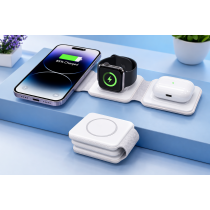 Tzumi 3-in-1 Charge Station | Universal Device Docking Hub, Fast charging capability, Compact size: Lightweight and portable