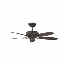 Concord Fans Contemporary 52" Roosevelt Oil Rubbed Bronze Ceiling Fan, 4.5" Downrod, 120v, 3 Speed and Reversible - 52RS5ORB