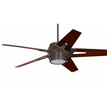 Emerson Luxe Eco Modern Ceiling Fan 6-Speed Wall Control with 54" Walnut Blades - CF550LORBB550WA 