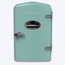 Frigidaire 6 Can/4L Mini Retro Beverage Fridge Mint EFMIS129-B-MINT-CP4, Includes 110V home power cord & 12V DC car adapter
