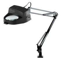 Electrix 7268 BLACK Magnifier Lamp, Incandescent, Clamp-on Mounting, 3-Diopter, 33" Reach, 60W, 800 Raw Lumens