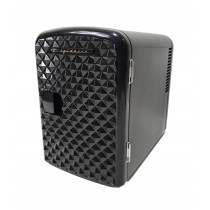 Frigidaire 9-Can Mini Retro Beverage Fridge Diamond Door EFMIS222-Black